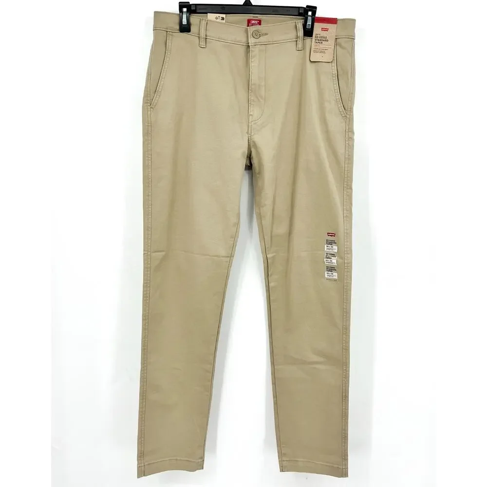 LEVI'S Men's XX Standard Taper Chinos 34x34 Tan True Chino Pants 85226-0069 NWT